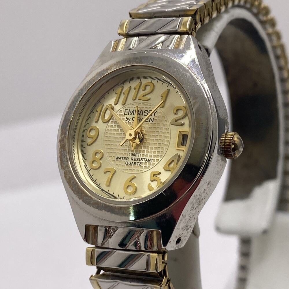 Vintage Gruen Womens Stretch Watch Works New Battery